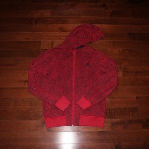 (2000s) AIR JORDAN "ELEPHANT PRINT" zip-up hoodie